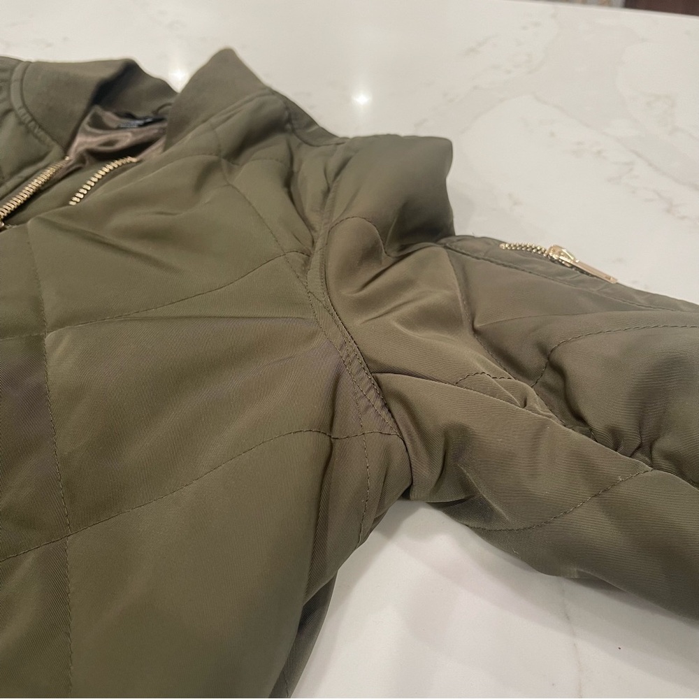 Aqua green lined bomber jacket - Picture 9 of 16